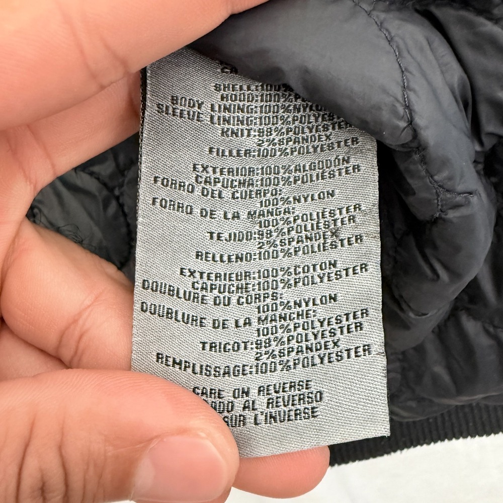 Levis Bomber Jacket Mens L Gray Full Zip Military Quilted Line - Picture 6 of 11